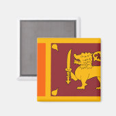 Sri Lanka vlag Magneet (Voorkant / Achterkant)