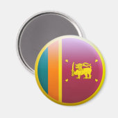 Sri Lanka vlag Magneet (Voorkant / Achterkant)