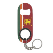 Sri Lanka vlag Mini Flessenopener (Achterkant)