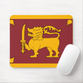Sri Lanka vlag Muismat (Met muis)