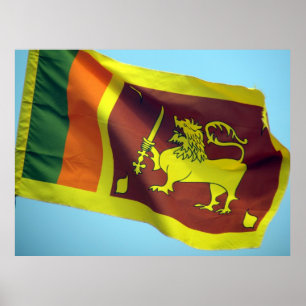 sri lanka vlag poster
