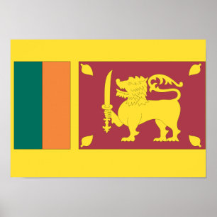 Sri Lanka vlag Poster