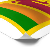 Sri Lanka vlag Poster print (Hoek)
