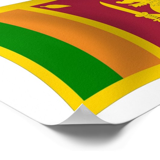 Sri Lanka vlag Poster print (Hoek)