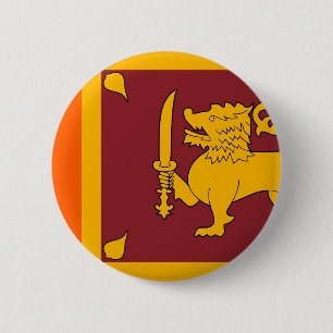 Sri Lanka vlag Ronde Button 5,7 Cm