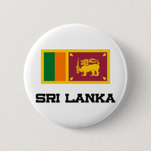 Sri Lanka vlag Ronde Button 5,7 Cm