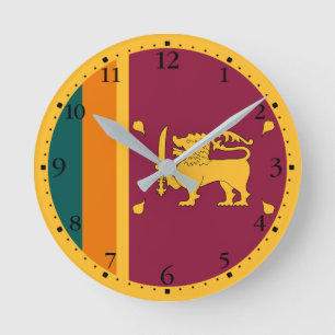 Sri Lanka-vlag Ronde Klok
