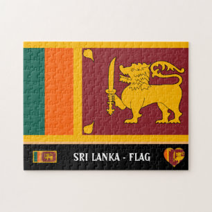 Sri Lanka vlag & Sri Lanka land/Sri Lanka Legpuzzel