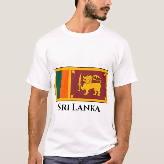 Sri Lanka vlag T-shirt (Voorkant)