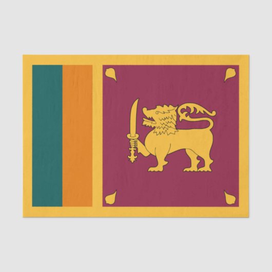 Sri Lanka-vlag Tissuepapier (Voorkant)