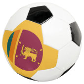 Sri Lanka-vlag Voetbal (Drie kwart)