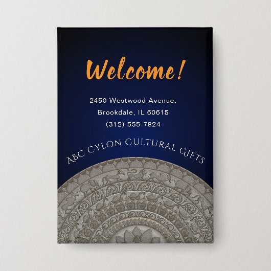 Sri Lanka Welkom Button (Voorkant)