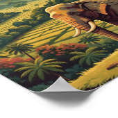 Sri Lanka Wildlife Poster South Asia poster (Coin)