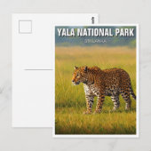 Sri Lanka Yala Nationaal Park Reizen Briefkaart (Voorkant / Achterkant)