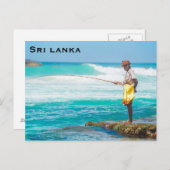 Sri Lankaans wintage reistoerisme Voeg Briefkaart (Voorkant / Achterkant)