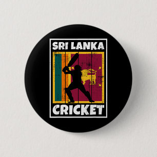 Sri Lankaanse Cricket Fan Vlag Van Sri Lanka Crick Ronde Button 5,7 Cm