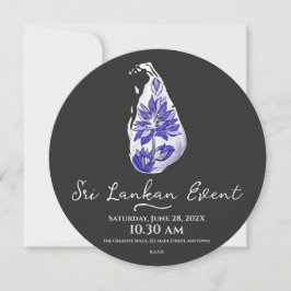 Sri Lankaanse kaart in graffiti-stijl