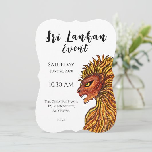 Sri Lankaanse Pride Uitnodiging (Staand voorkant)