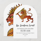 Sri Lankaanse trots Kaart (Voorkant / Achterkant)