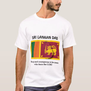 SRI LANKAANSE VADER   Sterk moedig   Gepersonalise T-shirt