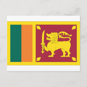 Sri Lankaanse vlag Briefkaart