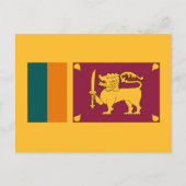 Sri Lankaanse vlag, vlag van Sri Lanka Briefkaart (Voorkant)