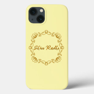 Sri Radhe - mooie bloemen - Haas Krishna iPhone 13 Hoesje