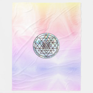 Sri Yantra – Aanpasbaar Beschermingstamulet Fleece Deken