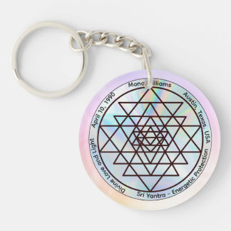 Sri Yantra – Aanpasbaar Beschermingstamulet Sleutelhanger