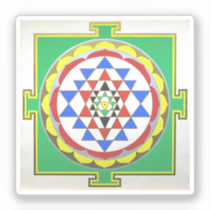 Sri Yantra - Accurate Kleuren Sticker
