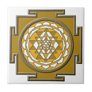 Sri Yantra Bronze Tegeltje