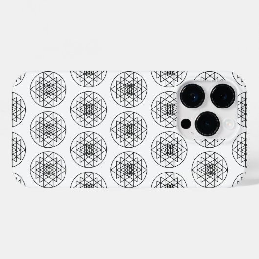 Sri Yantra Case-Mate iPhone Case (Achterkant (horizontaal))