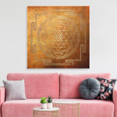 Sri Yantra en cuivre - toile enveloppée (Insitu(Salon))