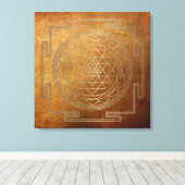Sri Yantra en cuivre - toile enveloppée (Insitu (Plancher de Bois))