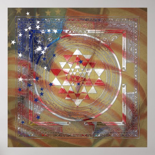 Sri Yantra for America - Poster (Devant)