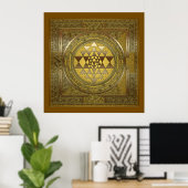 Sri Yantra Gold - Poster (Bureau à domicile)