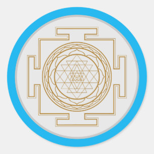 Sri Yantra - Heilig Symbool Ronde Sticker
