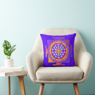 Sri Yantra - Hindoeïsme Symbool Ontwerp 1 Kussen