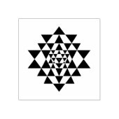 Sri Yantra Hout Kunststempel Rubberstempel (Afrduk)
