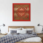 Sri Yantra - Ingewikkeld Canvas Afdruk (Insitu (Slaapkamer))