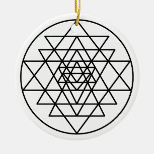 Sri Yantra Keramisch Ornament
