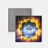 Sri Yantra Magnet Magneet (Voorkant / Achterkant)