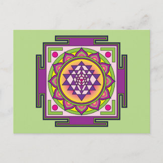 Sri Yantra Mandala Briefkaart