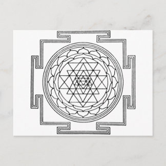 Sri Yantra Mandala Briefkaart