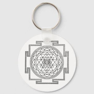 Sri Yantra Mandala Sleutelhanger