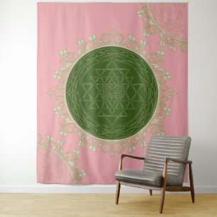 Sri Yantra Mandala - Tapestry Wandkleed