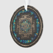 Sri Yantra/marbre et or de Sri Chakra (devant)