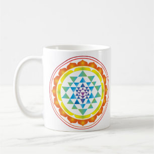 Sri Yantra Mystical Sacred Geometry Symbool Koffiemok