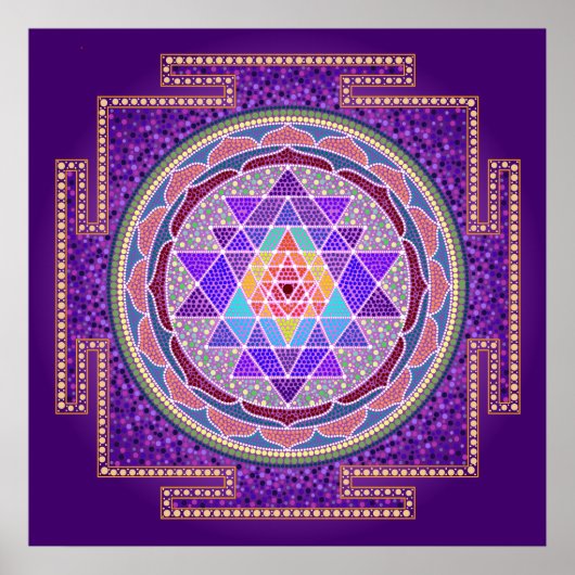 Sri Yantra Poster (Voorkant)