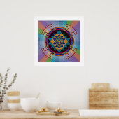 Sri Yantra Poster (Keuken)